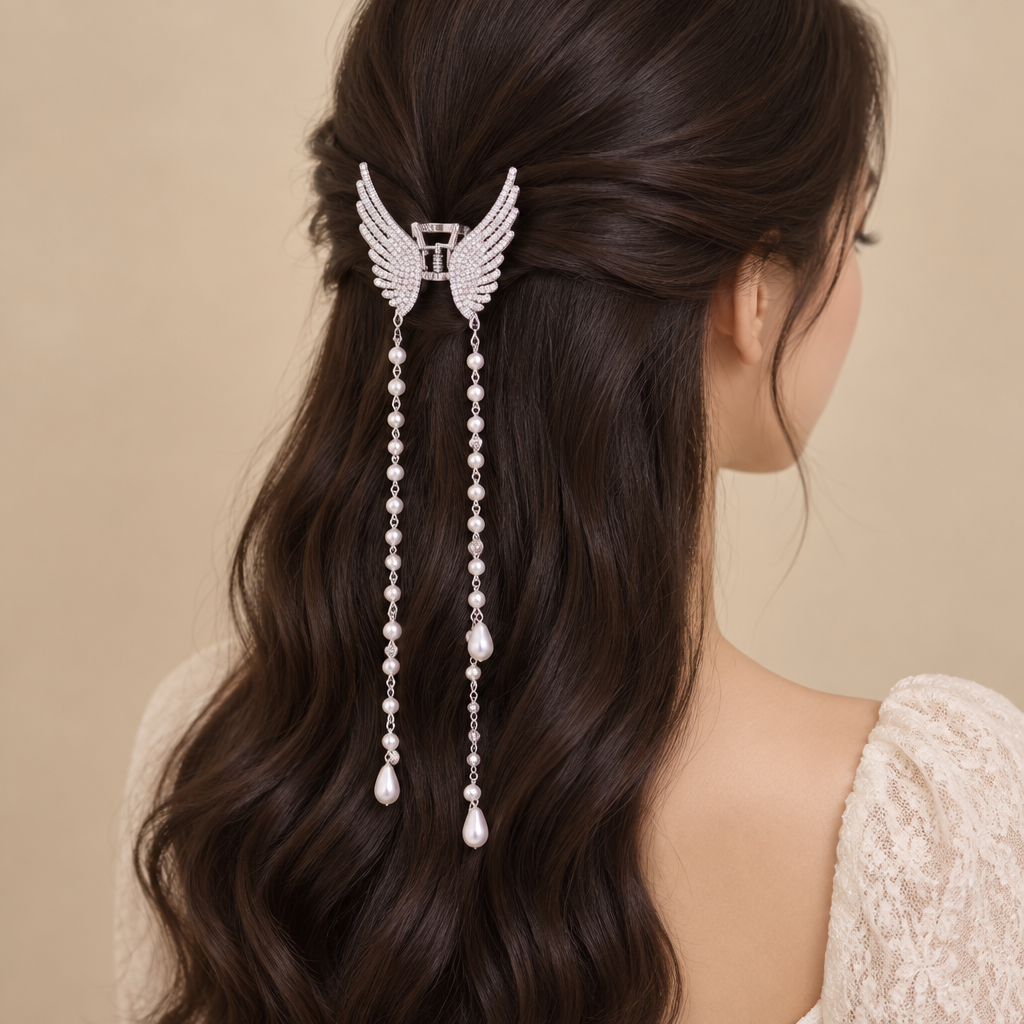 Women’s Butterfly Tassel Hair Claw Clip